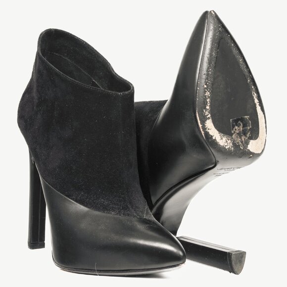 Jimmy Choo Diad Black Suede & Nappa Leather Ankle Boots - Picture 4 of 10